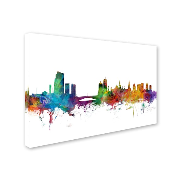 Michael Tompsett 'Leeds England Skyline II' Canvas Art,16x24